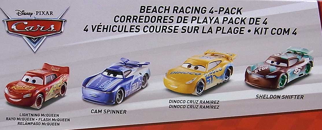 カーズ マテル BEACH RACING 4-PACK ミニカー ピクサー